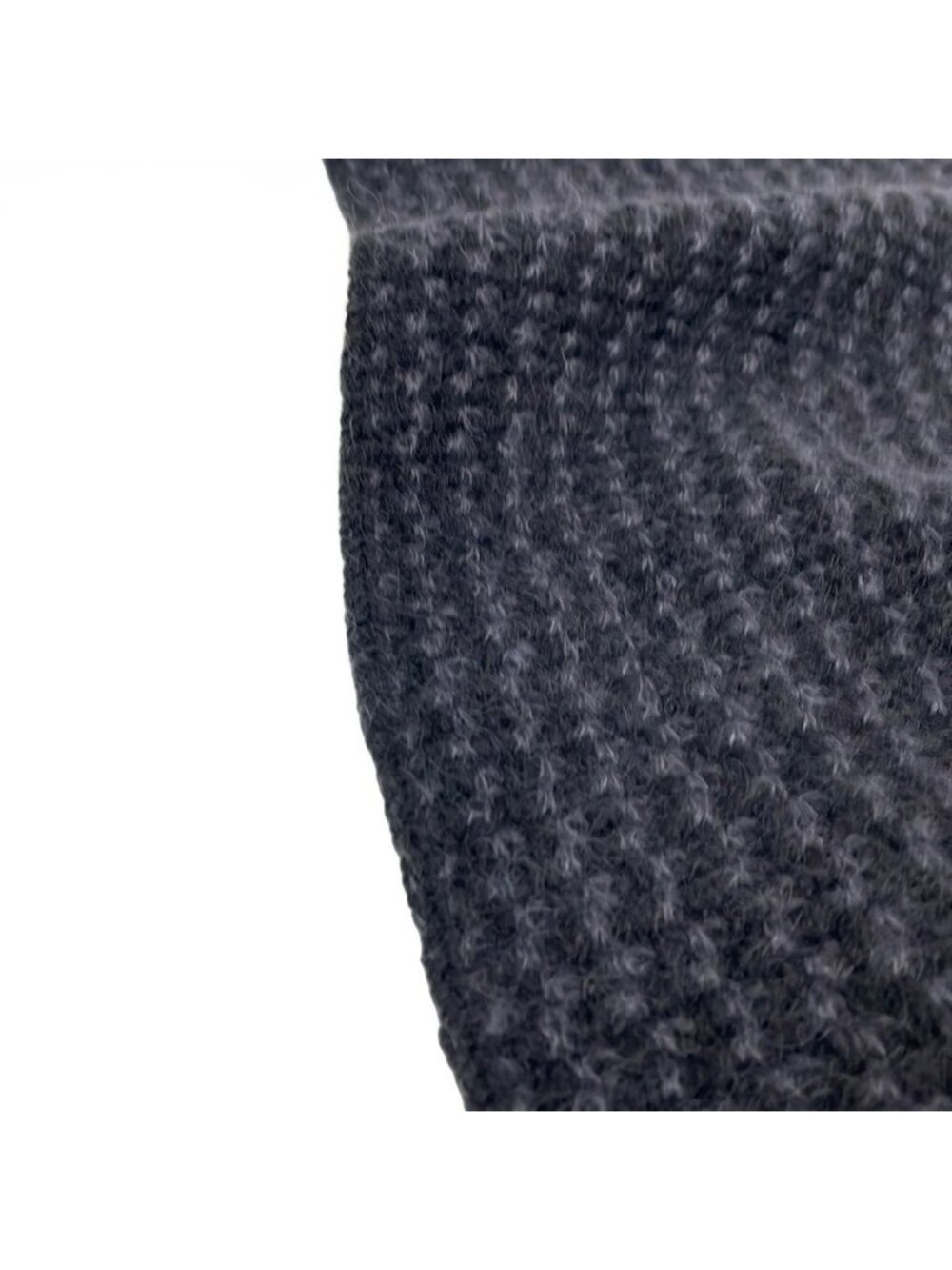 Louis Vuitton Scarf Echarpe Elena Black Dark Gray Lucky Wool Silk - Picture 4 of 5